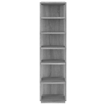 Berkfield Shoe Rack Grey Sonoma 27.5x27x102 cm Engineered Wood