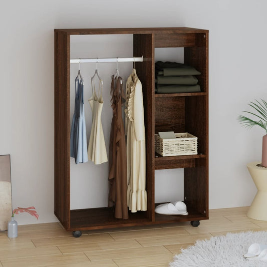 Berkfield Wardrobe Brown Oak 80x40x110 cm Engineered Wood