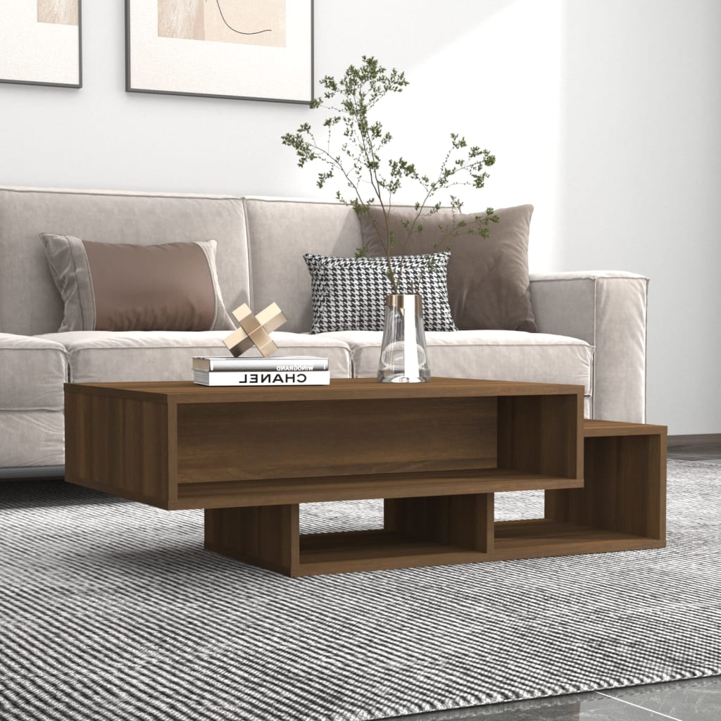 Berkfield Coffee Table Brown Oak 105x55x32 cm Engineered Wood