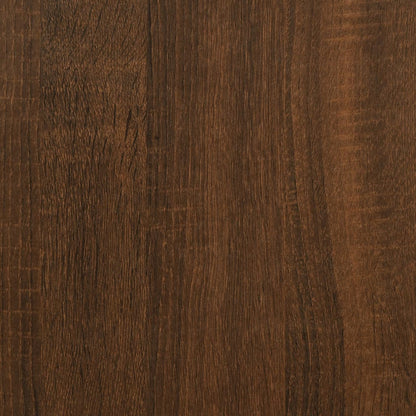 Berkfield Book Cabinet 48x25.5x140 cm Brown Oak Engineered Wood