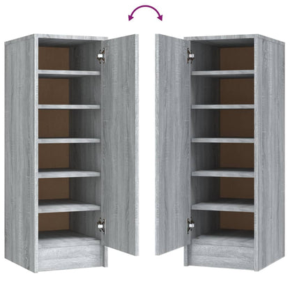Berkfield Shoe Cabinet Grey Sonoma 32x35x92 cm Engineered Wood
