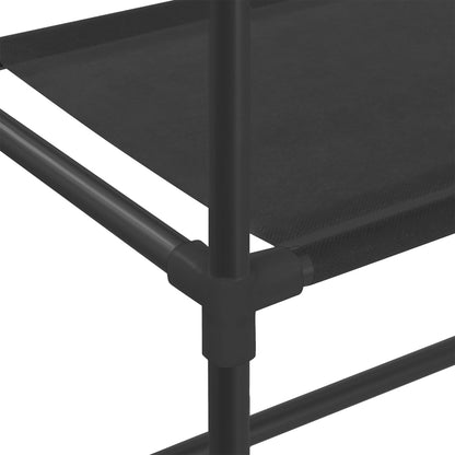 Berkfield 2-Tier Storage Rack over Toilet Black 53.5x28x143 cm Iron