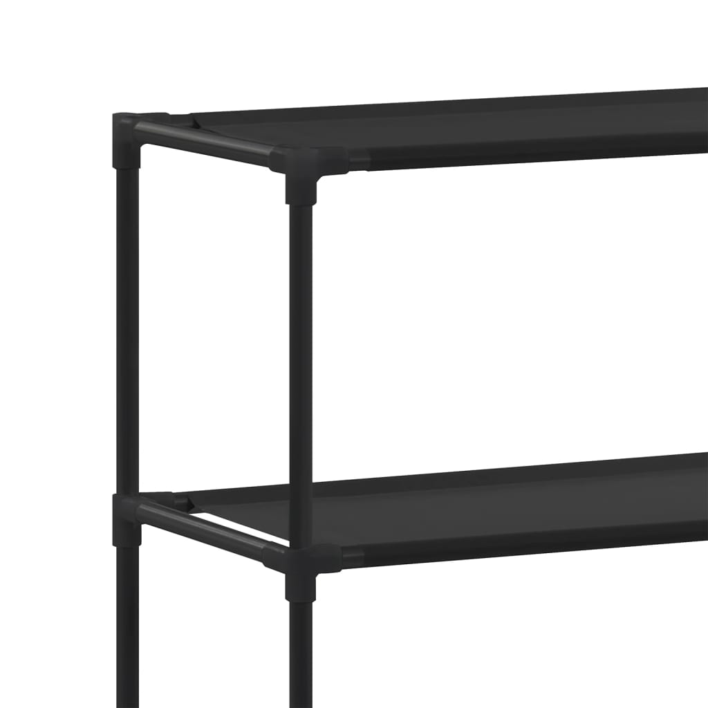 Berkfield 2-Tier Storage Rack over Toilet Black 53.5x28x143 cm Iron