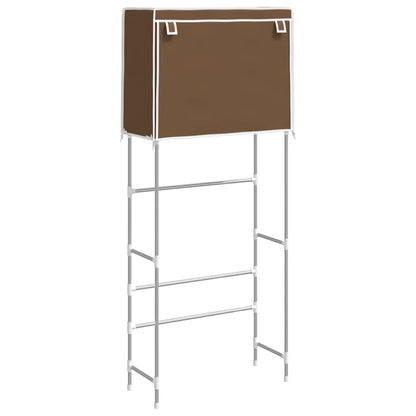 Berkfield 2-Tier Storage Rack over Laundry Machine Brown 71x29.5x170.5 cm Iron