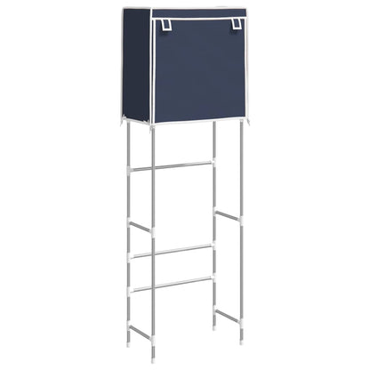 Berkfield 2-Tier Storage Rack over Toilet Blue 56x30x170 cm Iron