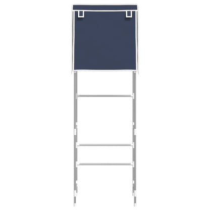 Berkfield 2-Tier Storage Rack over Toilet Blue 56x30x170 cm Iron