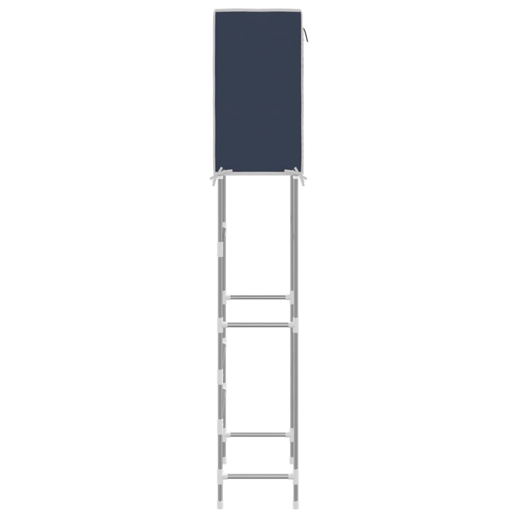 Berkfield 2-Tier Storage Rack over Toilet Blue 56x30x170 cm Iron