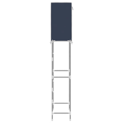 Berkfield 2-Tier Storage Rack over Toilet Blue 56x30x170 cm Iron