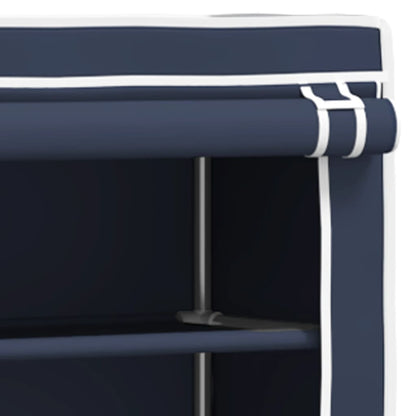 Berkfield 2-Tier Storage Rack over Toilet Blue 56x30x170 cm Iron