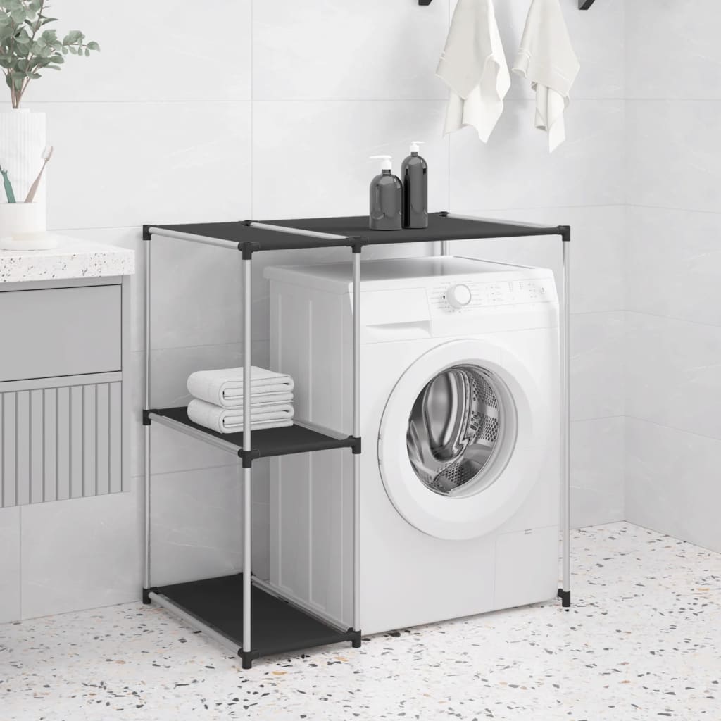 Berkfield Storage Rack over Washing Machine Black 87x55x90.5 cm Iron