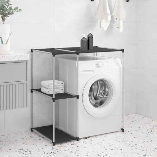 Berkfield Storage Rack over Washing Machine Black 87x55x90.5 cm Iron
