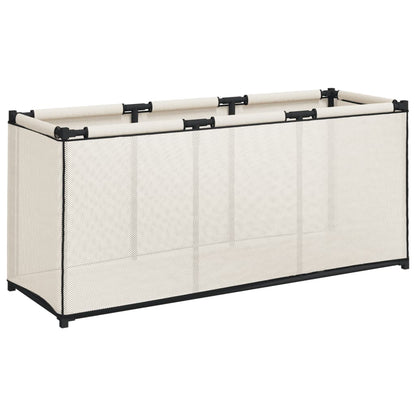 Berkfield Storage Box Cream 105x34.5x45 cm Fabric