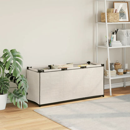 Berkfield Storage Box Cream 105x34.5x45 cm Fabric