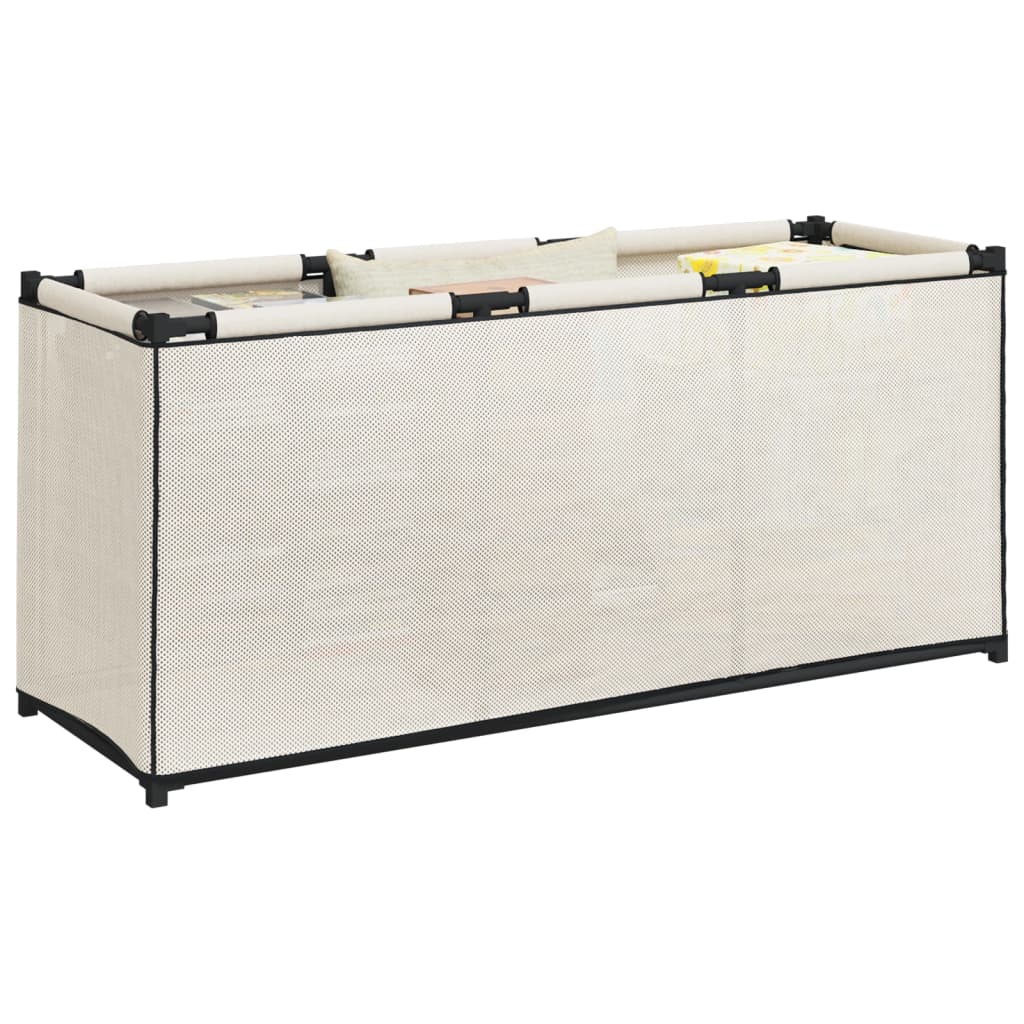 Berkfield Storage Box Cream 105x34.5x45 cm Fabric
