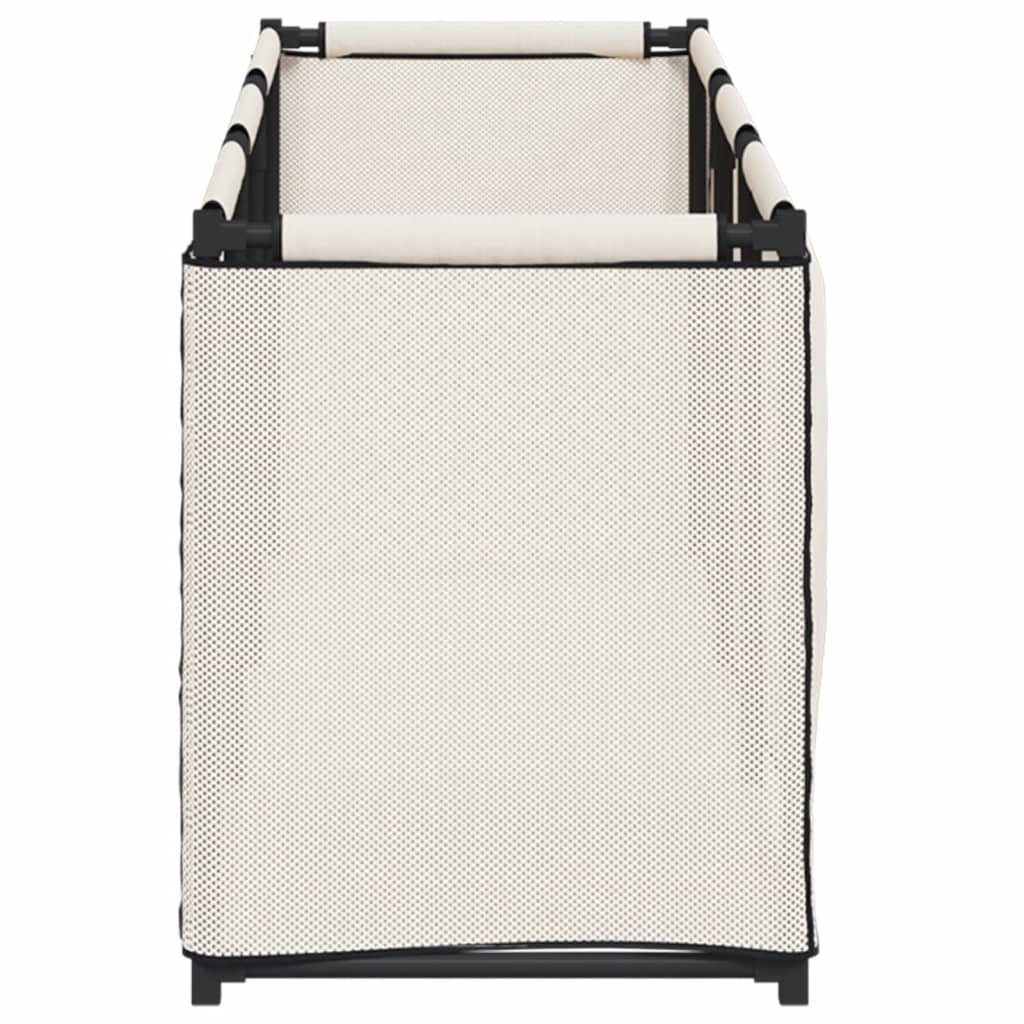 Berkfield Storage Box Cream 105x34.5x45 cm Fabric