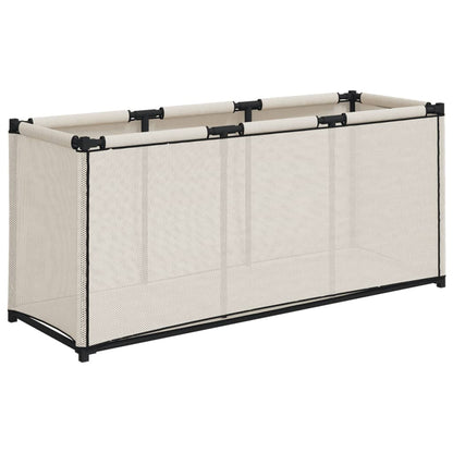 Berkfield Storage Box Cream 105x34.5x45 cm Fabric