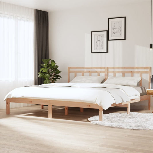 Berkfield Bed Frame 180x200 cm Super King Size Solid Wood