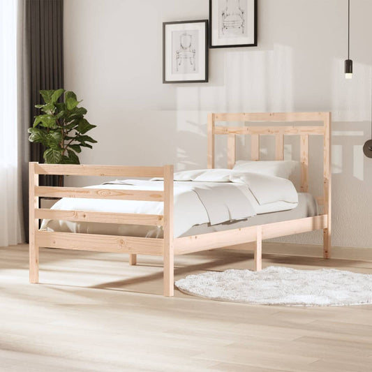 Berkfield Bed Frame Solid Wood 100x200 cm