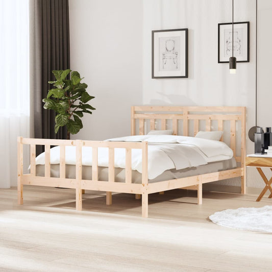 Berkfield Bed Frame 150x200 cm King Size Solid Wood