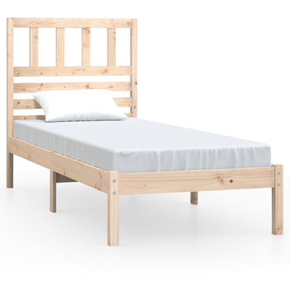 Berkfield Bed Frame 90x190 cm Single Solid Wood Pine