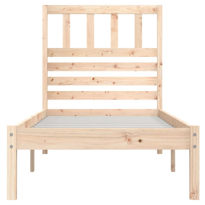 Berkfield Bed Frame 90x190 cm Single Solid Wood Pine