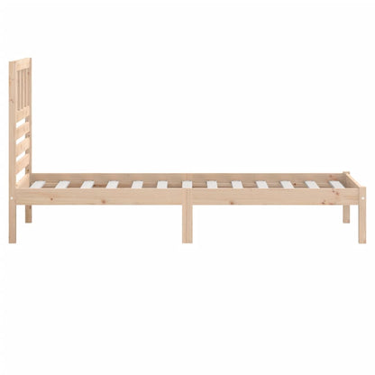 Berkfield Bed Frame 90x190 cm Single Solid Wood Pine