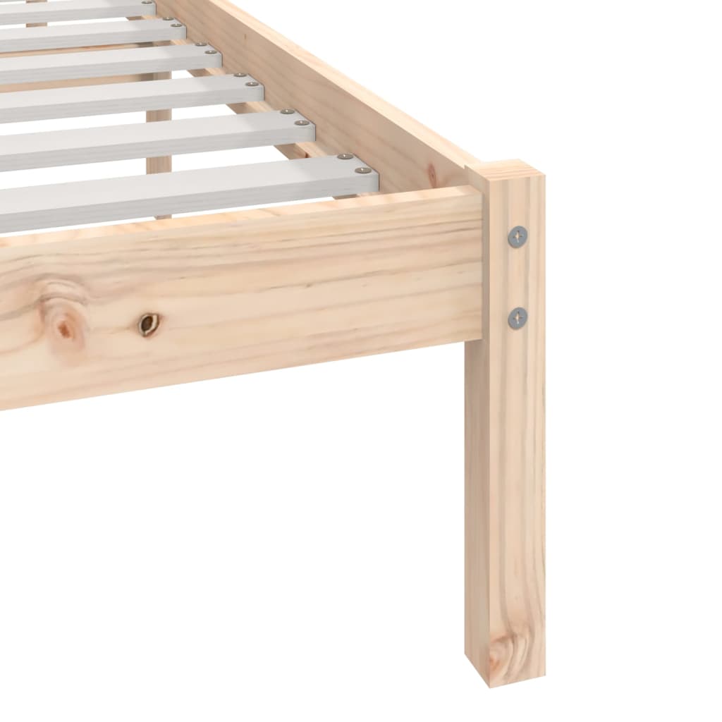 Berkfield Bed Frame 90x190 cm Single Solid Wood Pine