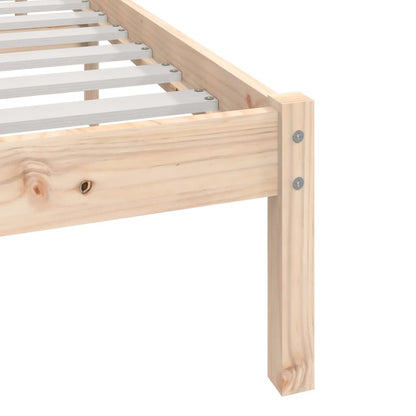 Berkfield Bed Frame 90x190 cm Single Solid Wood Pine