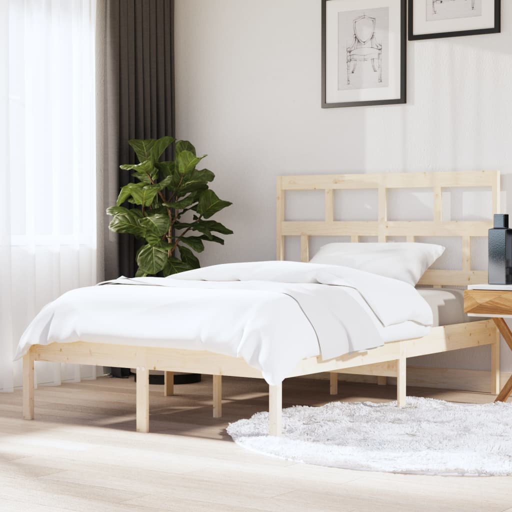 Berkfield Bed Frame 150x200 cm King Size Solid Wood