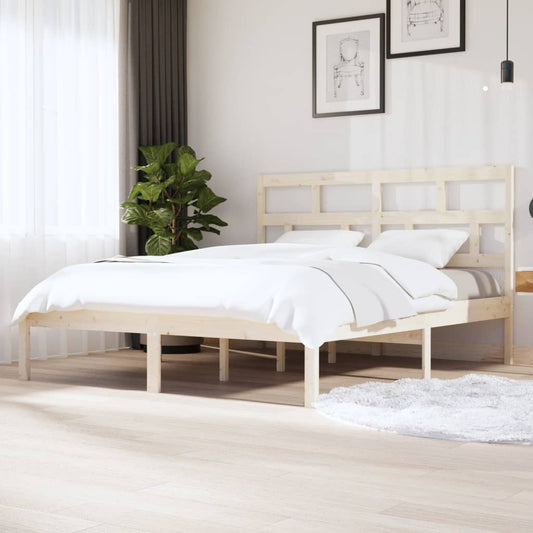 Berkfield Bed Frame 180x200 cm Super King Size Solid Wood
