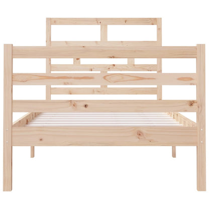 Berkfield Bed Frame 90x190 cm Single Solid Wood