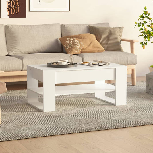 Berkfield Coffee Table White 102x55x45 cm Engineered Wood