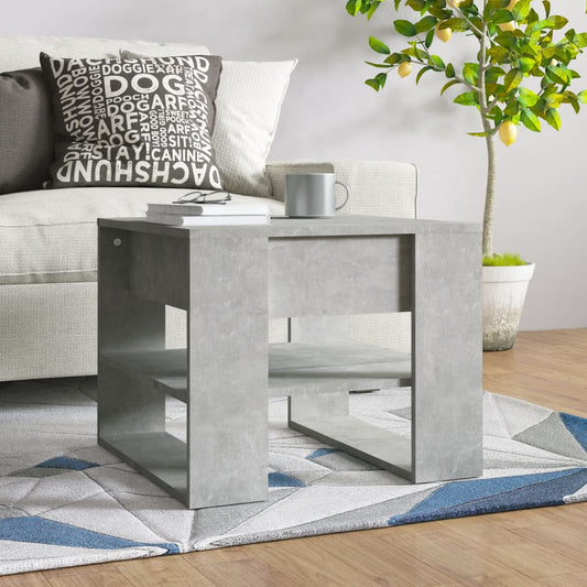 Berkfield Coffee Table Concrete Grey 55.5x55x45 cm Engineered Wood