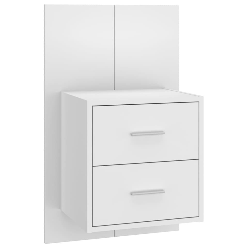 Berkfield Wall-mounted Bedside Cabinet High Gloss White