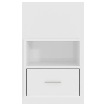 Berkfield Wall-mounted Bedside Cabinets 2 pcs High Gloss White