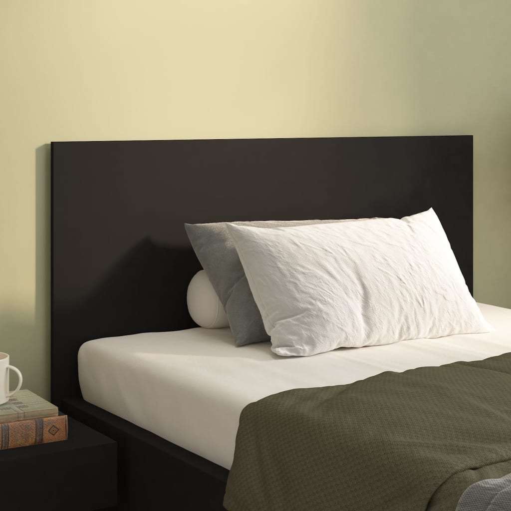 Berkfield Bed Headboard Black 120x1.5x80 cm Engineered Wood