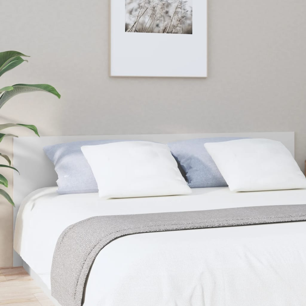 Berkfield Bed Headboard White 200x1.5x80 cm Engineered Wood