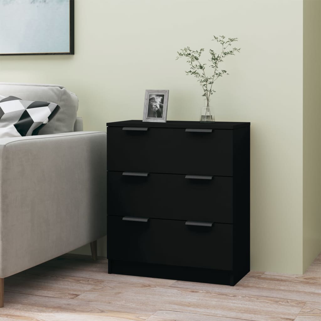 Berkfield Sideboard Black 60x30x70 cm Engineered Wood