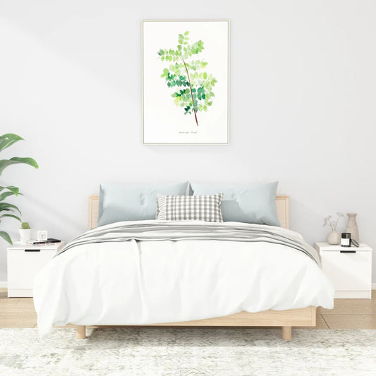 Berkfield Bedside Cabinets 2 pcs White 40x39x40 cm