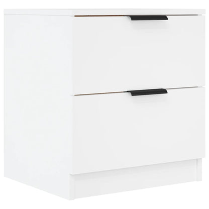 Berkfield Bedside Cabinet White Engineered Wood