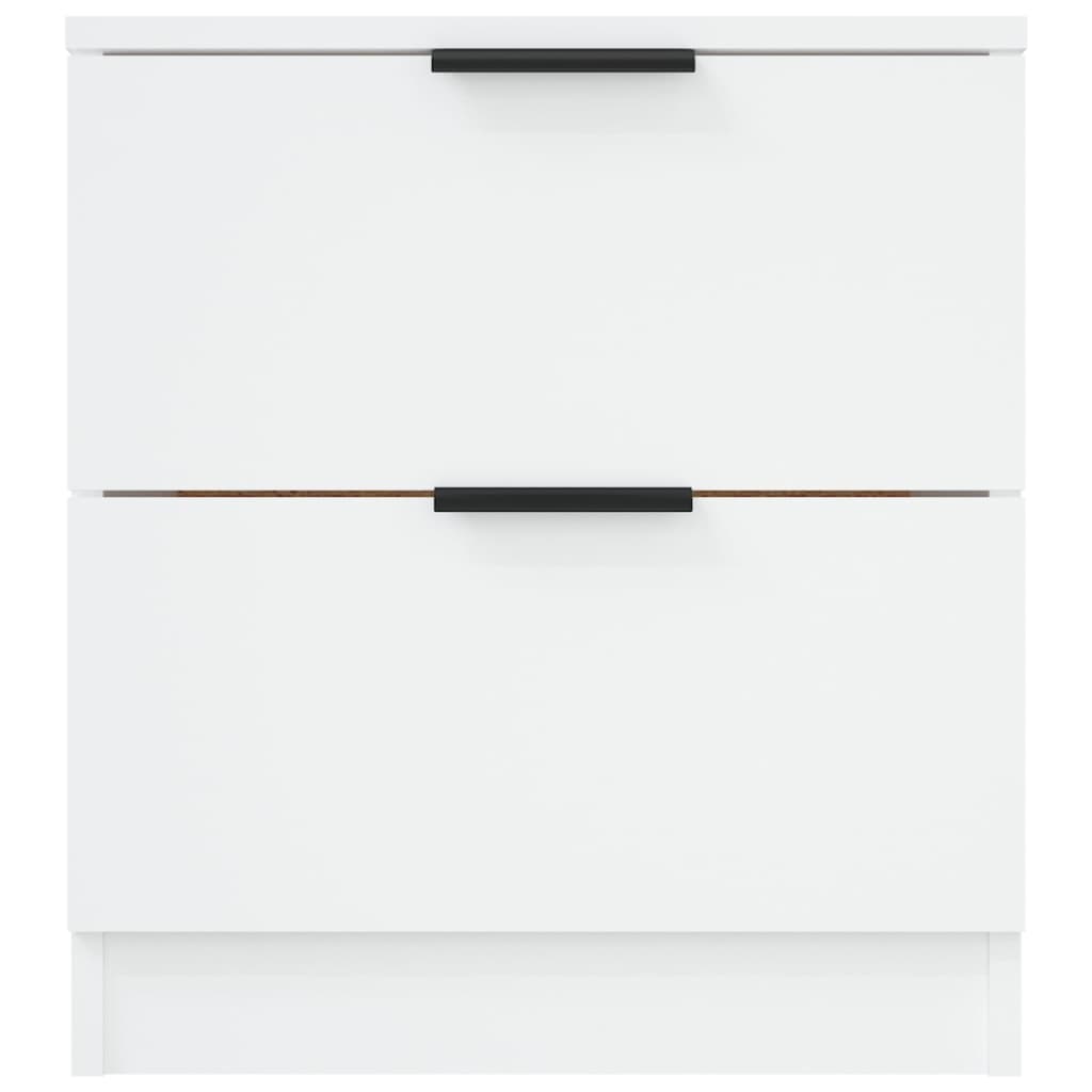 Berkfield Bedside Cabinet White Engineered Wood
