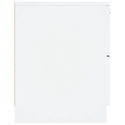 Berkfield Bedside Cabinet White Engineered Wood