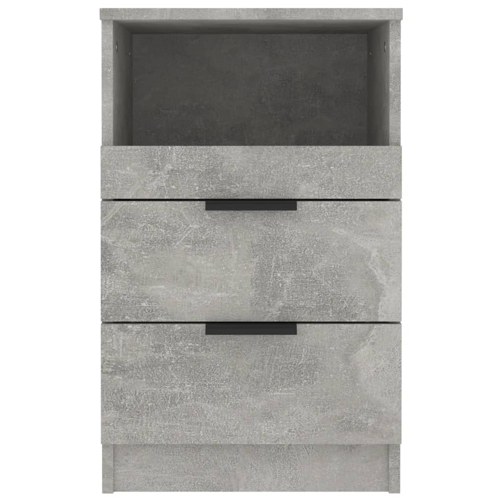 Berkfield Bedside Cabinet Concrete Grey Engineered Wood