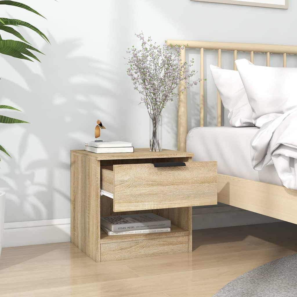 Berkfield Bedside Cabinet Sonoma Oak Engineered Wood