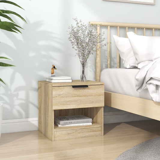 Berkfield Bedside Cabinet Sonoma Oak Engineered Wood