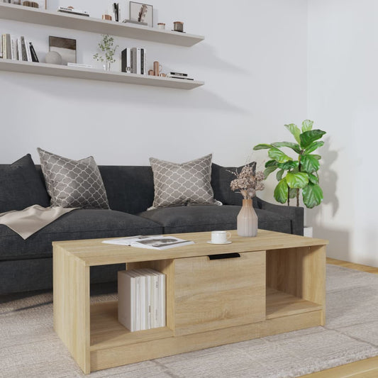 Berkfield Coffee Table Sonoma Oak 102x50x36 cm Engineered Wood