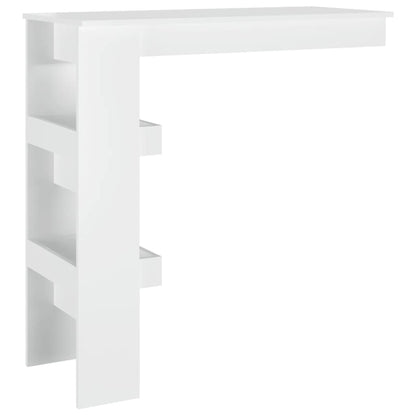 Berkfield Wall Bar Table High Gloss White 102x45x103.5 cm Engineered Wood