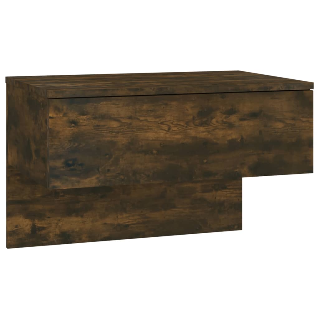 Berkfield Wall-mounted Bedside Cabinet Smoked Oak