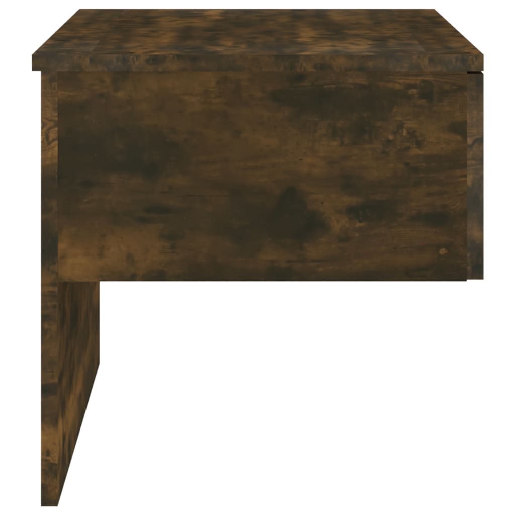 Berkfield Wall-mounted Bedside Cabinet Smoked Oak