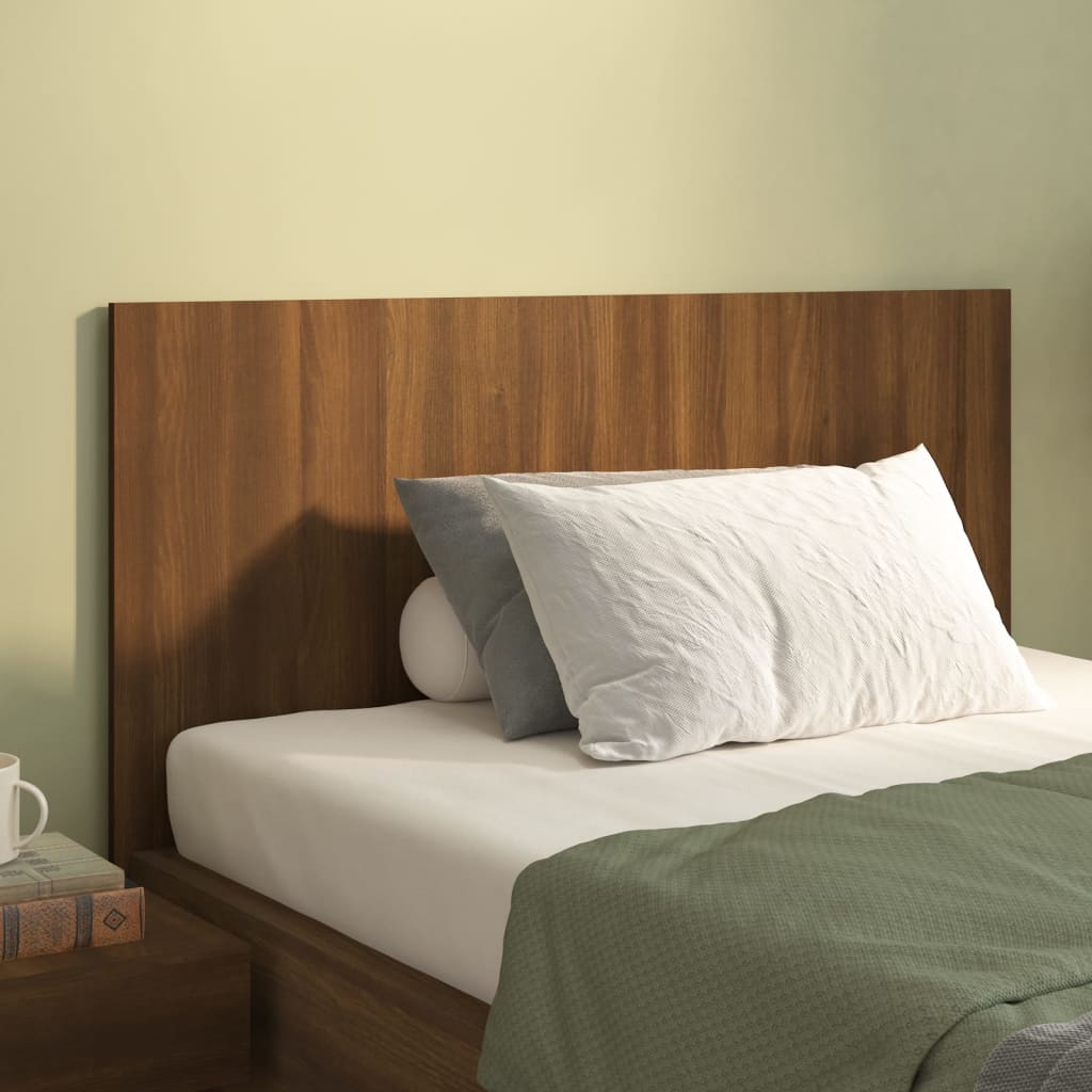 Berkfield Bed Headboard Brown Oak 120x1.5x80 cm Engineered Wood